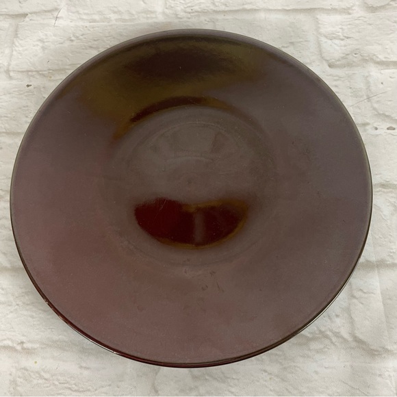 2 CRATE & BARREL Mahogany Dinner Plate 11.25" Made in Japan - Picture 4 of 8